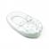 Baby nest din bumbac organic doomoo cocoon leaves aqua green