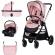 Carucior copii 3 in 1 chipolino marbella pink marshmallow