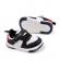 Adidasi negri cu insertii albe pentru copii - mybaby (marime disponibila: 9-12