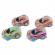Set 10 mini masina cu doua straturi, plastic, multicolor, 4,5 cm x 3,2 cm x 2,2 cm