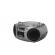 Sistem audio ecg cdr 990 dab, 2 x 2 w rms, radio fm, usb, cd player, casetofon