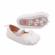 Pantofiori albi cu fundita dantelata (marime disponibila: 3-6 luni (marimea 18