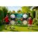 Poarta de fotbal 180 x 122 cm cu covoras de antrenament ecotoys ds58010+m