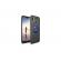 Husa Spate Silicon Premium Metalic Huawei P20 Lite albastru