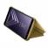 Husa Book Flip Stand Mirror Clear View Samsung Galaxy A6 Plus 2018 Gold Capac translucid
