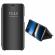 Husa Luxury Flip Stand Mirror compatibila cu Samsung Galaxy A71 Capac semitransparent Tip oglinda Functie de stand Black