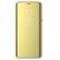Husa Samsung Galaxy A50 Clear View Gold Oglinda Flip Standing Cover Aurie Permite vizualizarea prin capacul superior