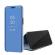 Husa Translucent View Flip Stand Mirror pentru Samsung Galaxy A30s Blue