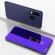 Husa compatibila cu Huawei P30 Lite Clear View Flip Mirror Stand Albastru