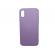 Husa silicon soft-touch compatibila cu Apple IPhone X / Xs Mov lila