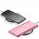 Husa Protectie Toc Flip Cover Clear View Mirror Samsung Galaxy A80 Roz