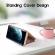 Husa Samsung Galaxy J4 Plus 2018 Roz Clear View Flip Standing Cover Tip Carte Book Oglinda Rose Gold .Permite Vizualizarea Prin Capacul Superior .Display ON/OFF