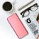 Husa Samsung Galaxy J4 Plus 2018 Roz Clear View Flip Standing Cover Tip Carte Book Oglinda Rose Gold .Permite Vizualizarea Prin Capacul Superior .Display ON/OFF