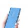 Husa compatibila cu Huawei P40 lite  Clear View Flip Mirror Stand Blue