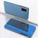 Husa compatibila cu Huawei P40 lite  Clear View Flip Mirror Stand Blue