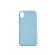 Husa silicon soft-touch compatibila cu Apple IPhone X / Xs Milky Blue