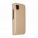Husa Carte Clear View pentru Huawei P40 Lite Functie Stand Auriu