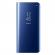 Husa Carte Clear View pentru Samsung Galaxy A51 Functie Stand Albastru