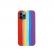 Husa silicon soft-touch compatibila cu Apple IPhone 12 Pro Curcubeu