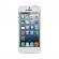 Colant sticker Junli model Carbon White pentru iPhone 5 / 5S / SE