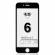 Folie de protectie Tempered Glass 4D pentru iPhone 6 Plus  Negru