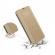 Husa Book Flip Stand Mirror Clear View Samsung Galaxy J4 2018 Gold. Design elegant Functie de stand Smart case