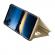 Husa Protectie Toc Flip Cover Clear View Mirror Samsung Galaxy A7 2018 Auriu