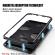 Husa Bumper Aluminium Magnetic 360 cu Spate de Sticla Securizata compatibil cu Huawei P30 Pro Black