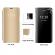 Husa Protectie Toc Flip Cover Clear View Mirror Samsung Galaxy A40 Auriu
