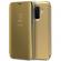 Husa Samsung Galaxy A6 Plus (2018) - Flip Mirror tip Carte Capac translucid Aurie