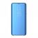 Husa Kickstand Mirror Effect Functie de stand Samsung M20 Blue Clear LCD Screan Cover