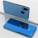 Husa Kickstand Mirror Effect Functie de stand Samsung M20 Blue Clear LCD Screan Cover
