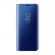 Husa Samsung Galaxy M20 - Flip Mirror tip Carte Capac translucid Albastra