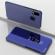 Husa Samsung Galaxy M20 - Flip Mirror tip Carte Capac translucid Albastra