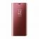 Husa Samsung Galaxy M20 Flip Mirror tip Carte Capac translucid Rose