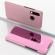 Husa compatibila cu Huawei P30 Lite oglinda Flip Mirror Stand Roz/Pink