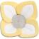 Cadita de plus si salteluta de joaca lotus bloomingbath galben/alb/gri deschis bb105l