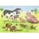 Puzzle familii animale - 2x12 piese