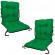 Set 2 perne sezut/spatar pentru scaun de gradina sau balansoar, 50x50x55 cm, culoare verde