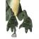 Jucarie dinozaur cu telecomanda, 26 x 48 x 10 cm, gonga® verde
