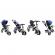Tricicleta cu pedale 3 in 1 r-sport t3 - albastru