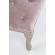 Bancuta cu picioare din lemn maro patinat si sezut din catifea roz mathilde 110 cm x 36 cm x 47 h