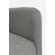 Canapea extensibila cu tapiterie textil gri si picioare fier negru bridjet 200 cm x 82 cm x 81 cm x 43 h1 x 59 h2