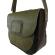 Geanta din piele naturala verde 20x20x9