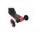 Trotineta Axel, 3 in 1, Negru/Rosu, transformabila in tricicleta si balance bike