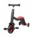 Trotineta Axel, 3 in 1, Negru/Rosu, transformabila in tricicleta si balance bike