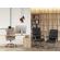 Scaun birou, ergonomic, cu picioare din crom argintiu si tapiterie piele ecologica bej, dehli, 51 x 59 x 115 cm