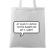 Sacosa din panza t-shirt band alb