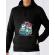 Hoodie barbat cu gluga ice cream truck negru