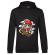 Hoodie barbat cu gluga killer skater negru